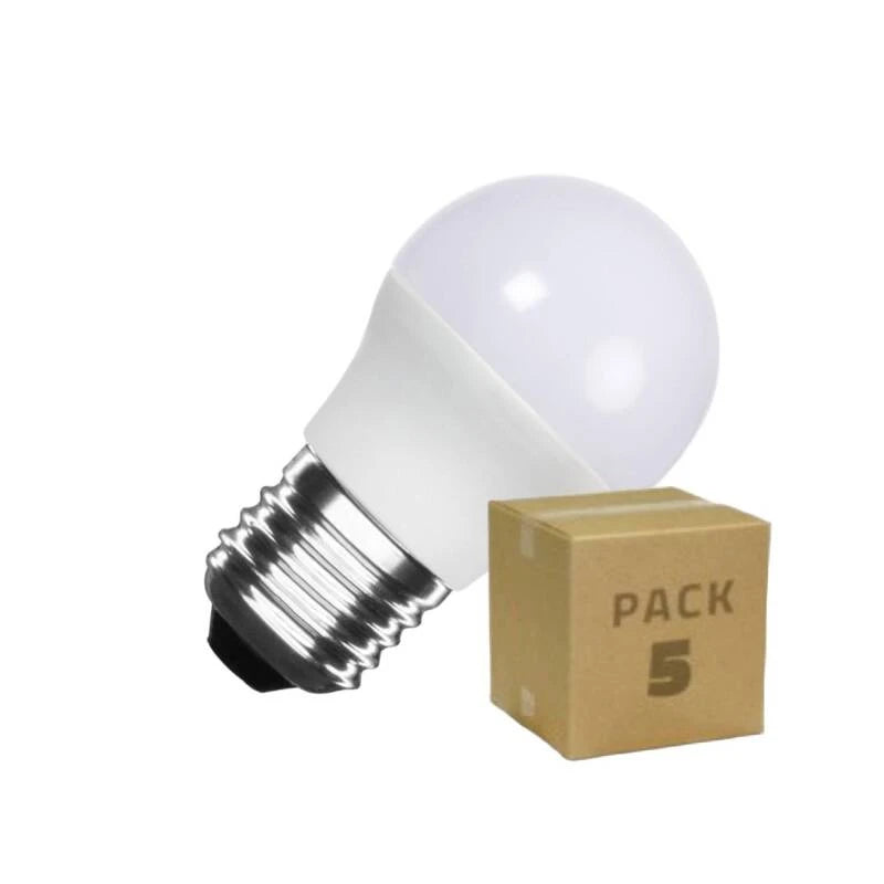 CampTechLED Pack 5 LED Lampen 12/24V E27 5W 400 lm G45