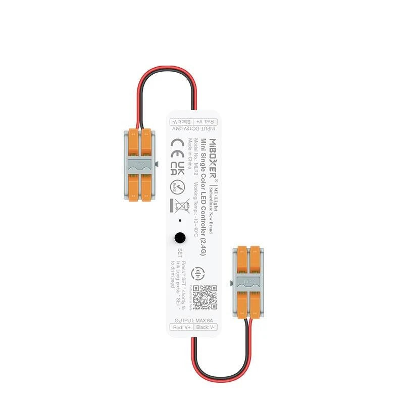 CampTechLED Mini Controller Dimmer 12/24V DC Monocolor LED Strip MiBoxer MLR2