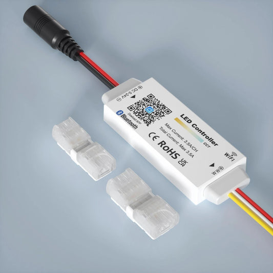 CampTechLed Controller Dimmer Wifi / BlueTooth voor LED Strip CCT 5/24V DC