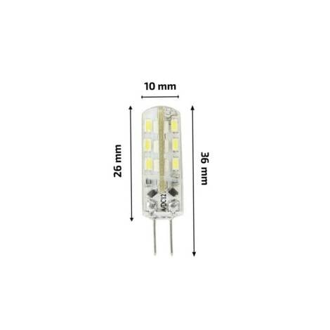 CampTechLED LED Lamp 12V G4 1.5W 120 lm