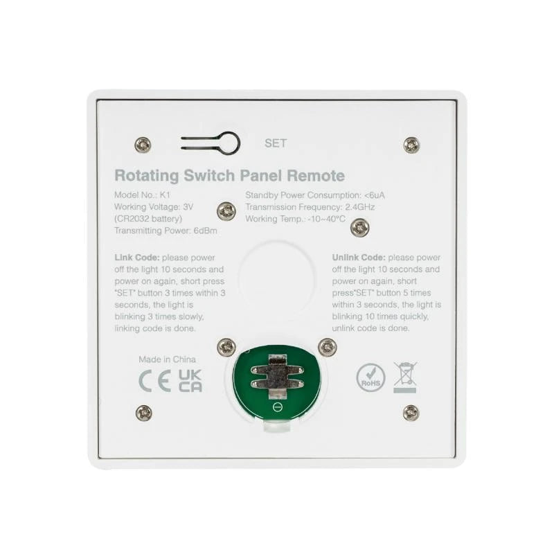 CampTechLED Afstandsbediening voor LED Mono Color Dimmers LED RF MiBoxer K1