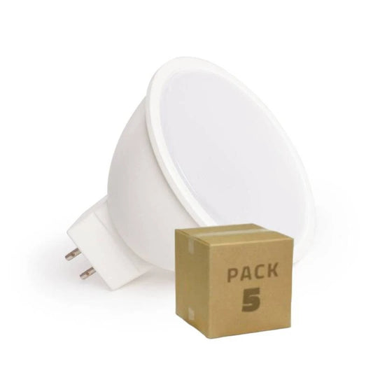 CampTechLED Pack 5 LED Lampen Dimbaar GU5.3 5W 430 lm 100º