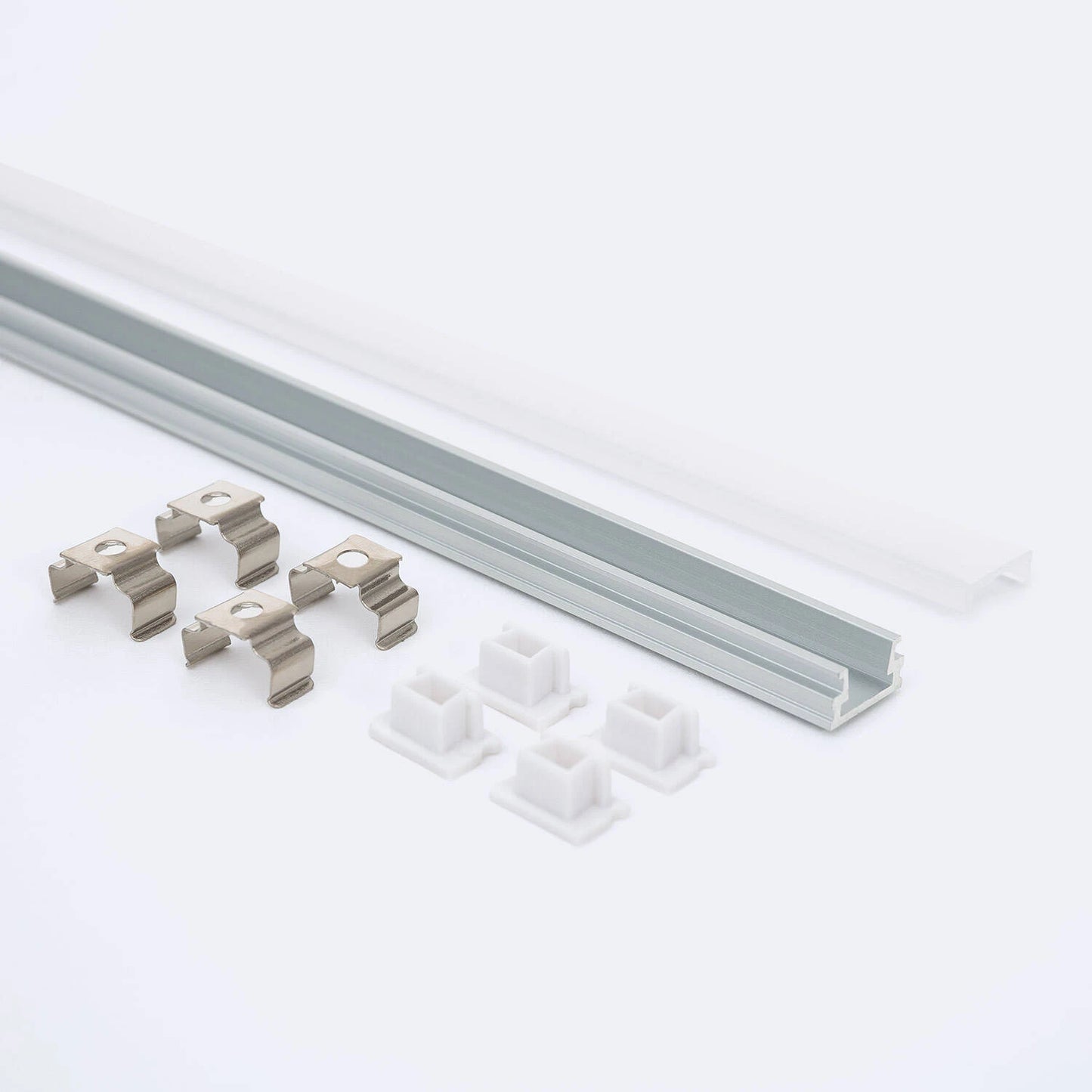CampTechLED Opbouw Profiel Aluminium 2 m voor LED Strip tot 8 mm