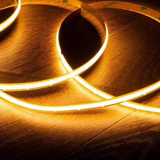 CampTechLED Led Strip 12V COB 500 LED/m 5m 12W/m 960lm/m Breedte 8mm FreeCut IP20
