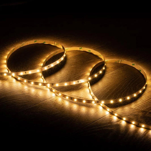 CampTechLED Led Strip 12V SMD 60 LED/m 5m 5W/m 400lm/m Breedte 8mm IP20