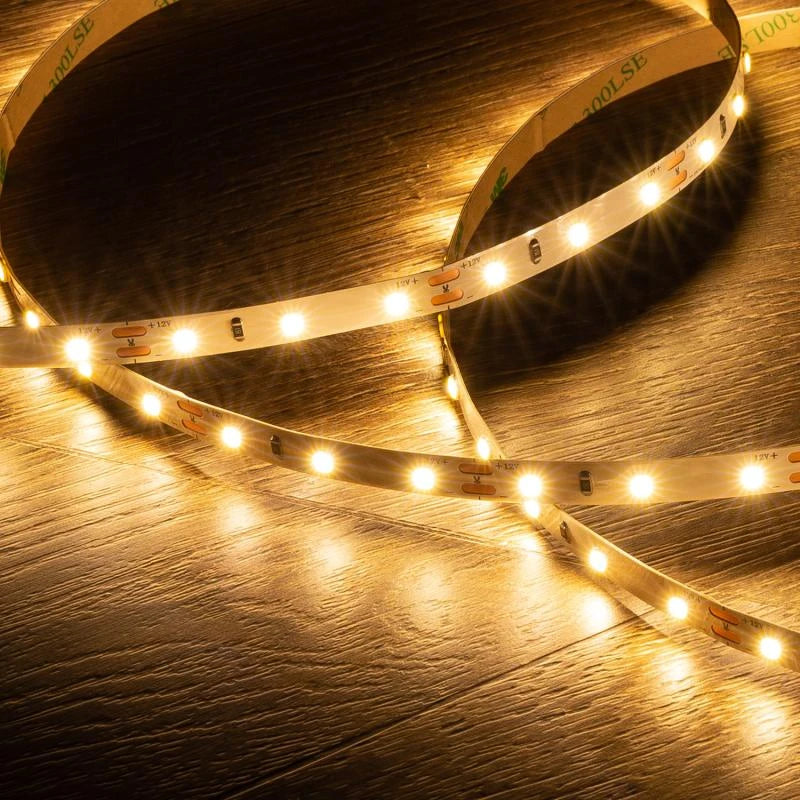 CampTechLED Led Strip 12V SMD 60 LED/m 5m 5W/m 400lm/m Breedte 8mm IP20