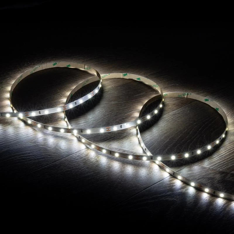CampTechLED Led Strip 12V SMD 60 LED/m 5m 5W/m 400lm/m Breedte 8mm IP20