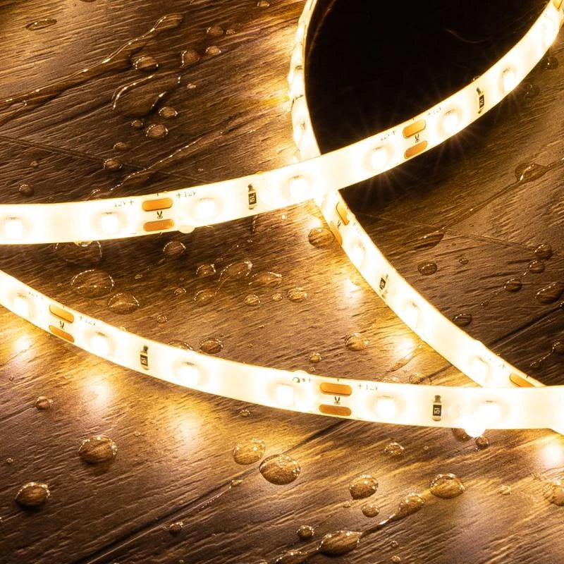 CampTechLED Led Strip 12V SMD 60 LED/m 5m 5W/m 400lm/m Breedte 8mm IP65