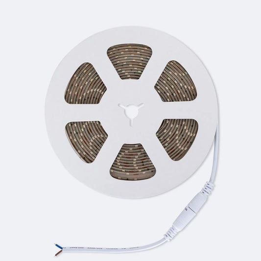 CampTechLED Led Strip 12V SMD 60 LED/m 5m 5W/m 400lm/m Breedte 8mm IP65
