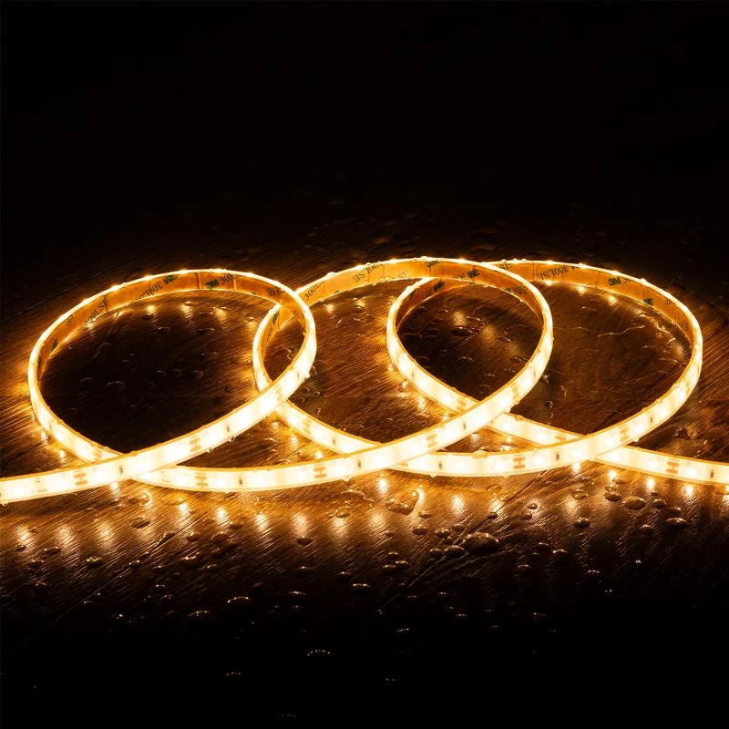 CampTechLED Led Strip 12V SMD 60 LED/m 5m 5W/m 500lm/m Breedte 10mm IP68 SILICONE FLEX