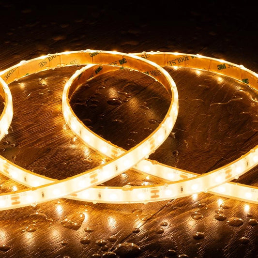 CampTechLED Led Strip 12V SMD 60 LED/m 5m 5W/m 500lm/m Breedte 10mm IP68 SILICONE FLEX