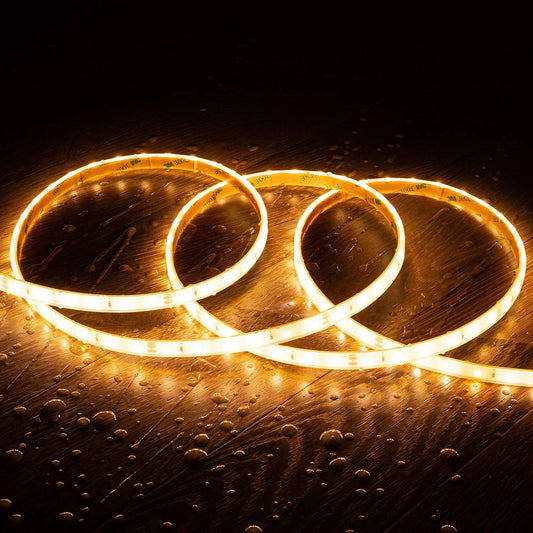 CampTechLED Led Strip 24V SMD 60 LED/m 5m 5W/m Onderdompelbaar IP68 SILICONE FLEX