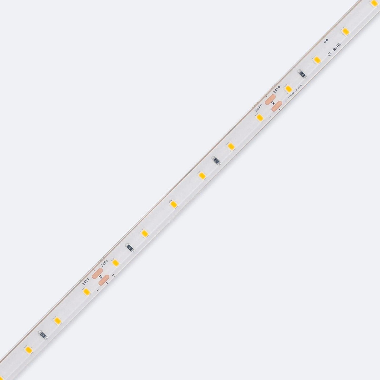CampTechLED Led Strip 24V SMD 60 LED/m 5m 5W/m Onderdompelbaar IP68 SILICONE FLEX