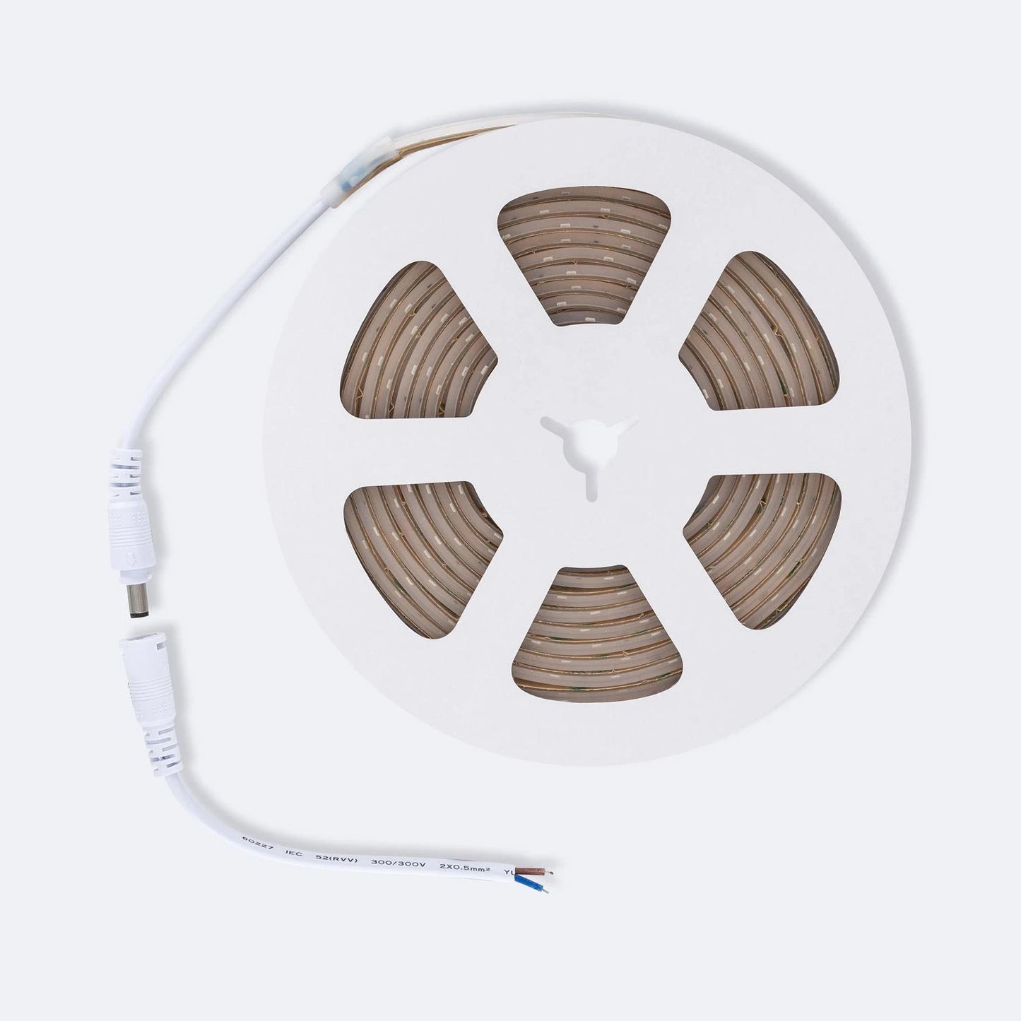 CampTechLED Led Strip 24V SMD 60 LED/m 5m 5W/m Onderdompelbaar IP68 SILICONE FLEX