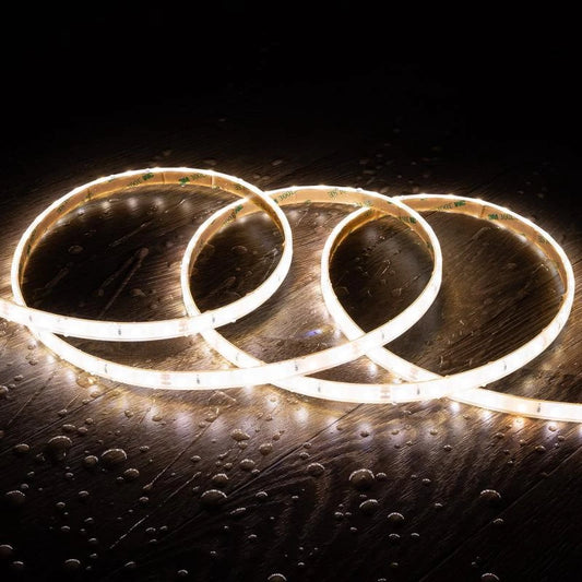 CampTechLED Led Strip 24V SMD 60 LED/m 5m 5W/m Onderdompelbaar IP68 SILICONE FLEX