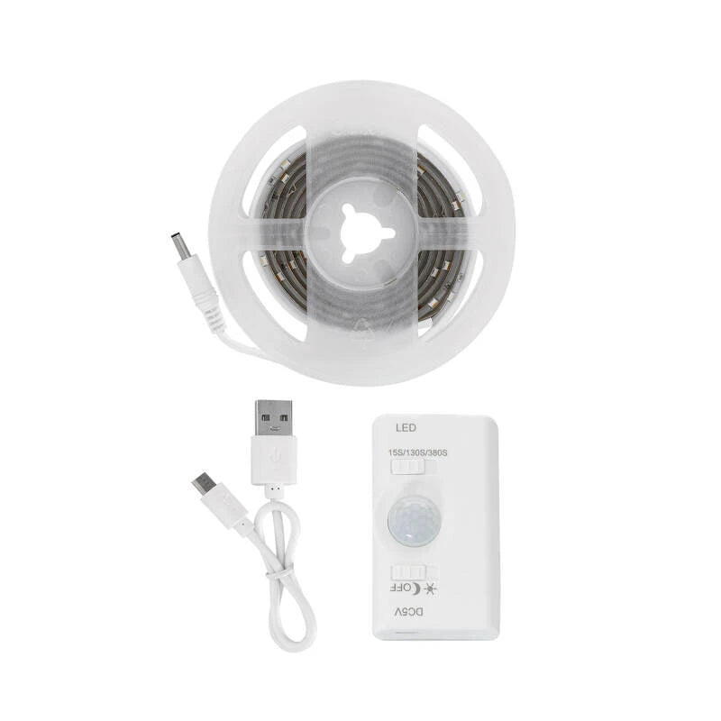 CampTechLED Led Strip met bewegingssensor 30LED/m 1m IP20 Oplaadbare Batterij