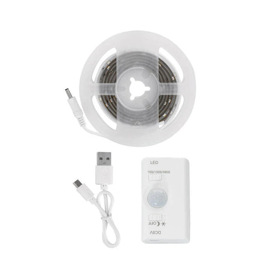 CampTechLED Led Strip met bewegingssensor 30LED/m 1m IP20 Oplaadbare Batterij