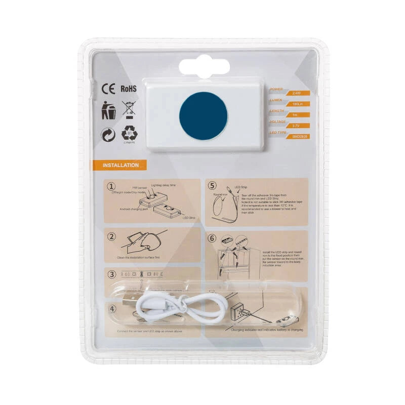 CampTechLED Led Strip met bewegingssensor 30LED/m 1m IP20 Oplaadbare Batterij
