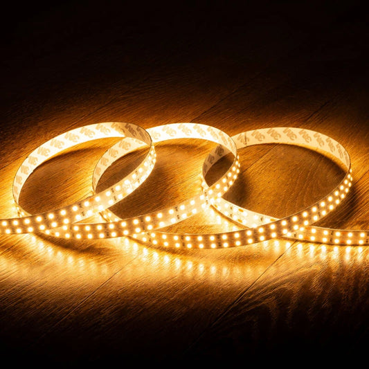CampTechLED Led Strip 12V SMD 204 LED/m 5m 18W/m 1700lm/m Dubbele Breedte 16mm