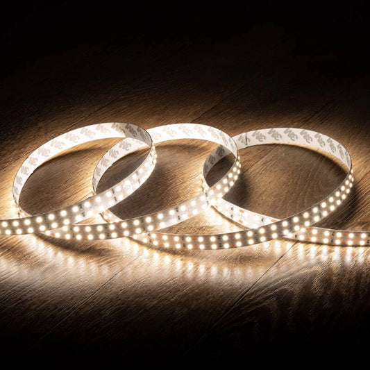 CampTechLED Led Strip 12V SMD 204 LED/m 5m 18W/m 1700lm/m Dubbele Breedte 16mm