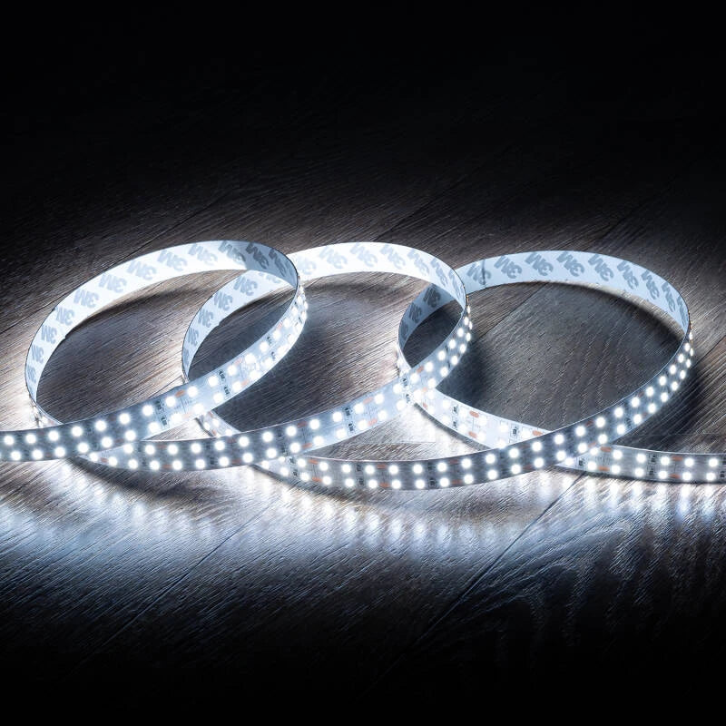 CampTechLED Led Strip 12V SMD 204 LED/m 5m 18W/m 1700lm/m Dubbele Breedte 16mm