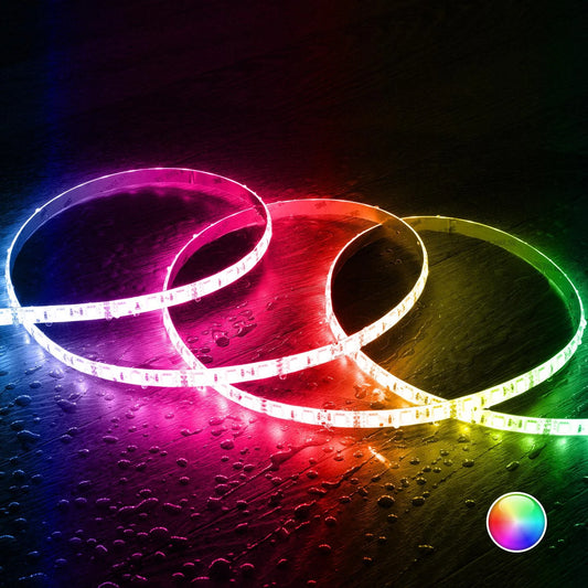 CamptechLED 12V RGB SMD 60 LED/m 5m 9W/m IP65 (Waterdicht)