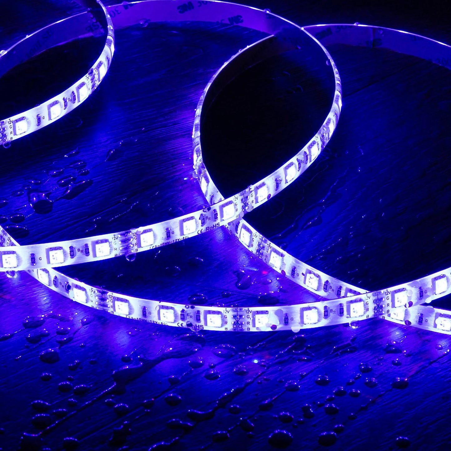 CamptechLED 12V RGB SMD 60 LED/m 5m 9W/m IP65 (Waterdicht)